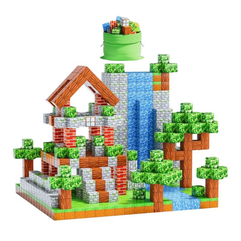 Mine Style Magnetic Building Block