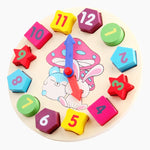 horloge pédagogique montessori bois